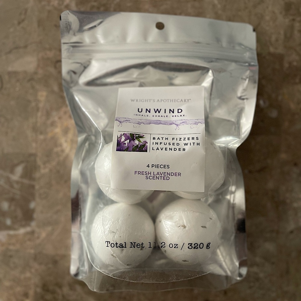 Lavendar Infused Bath Fizzers 4cnt